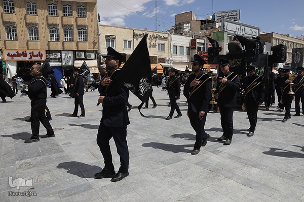 عزاداری خادمان حضرت معصومه در روز شهادت امام جواد(ع)