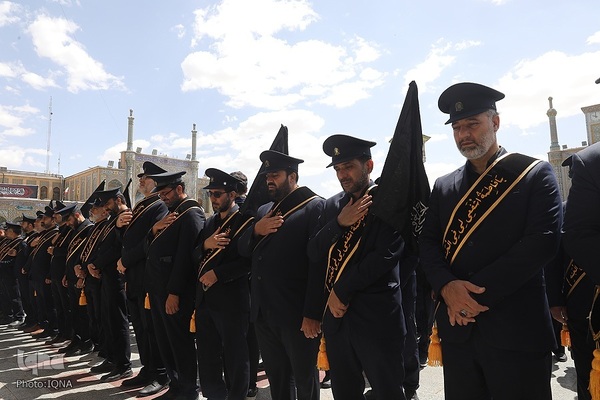 عزاداری خادمان حضرت معصومه در روز شهادت امام جواد(ع)