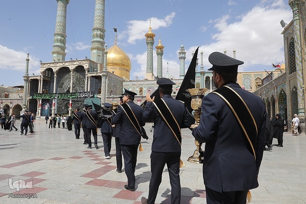 عزاداری خادمان حضرت معصومه در روز شهادت امام جواد(ع)