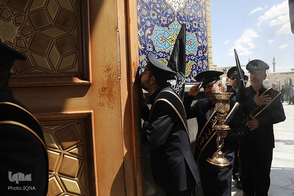عزاداری خادمان حضرت معصومه در روز شهادت امام جواد(ع)