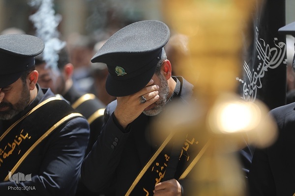 عزاداری خادمان حضرت معصومه در روز شهادت امام جواد(ع)