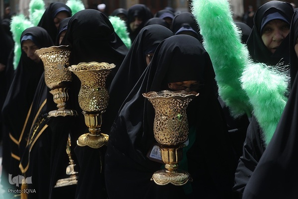 عزاداری خادمان حضرت معصومه در روز شهادت امام جواد(ع)