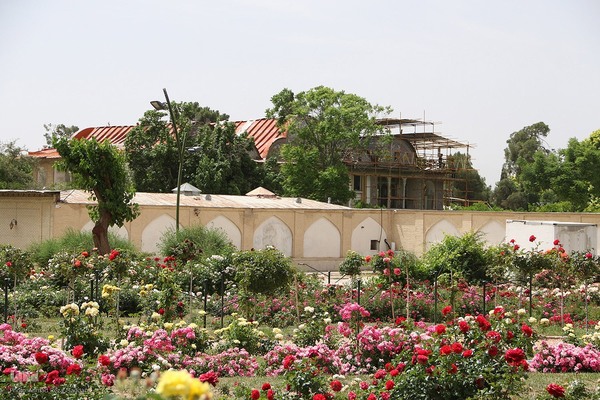 روند مرمت باغ ارم شیراز