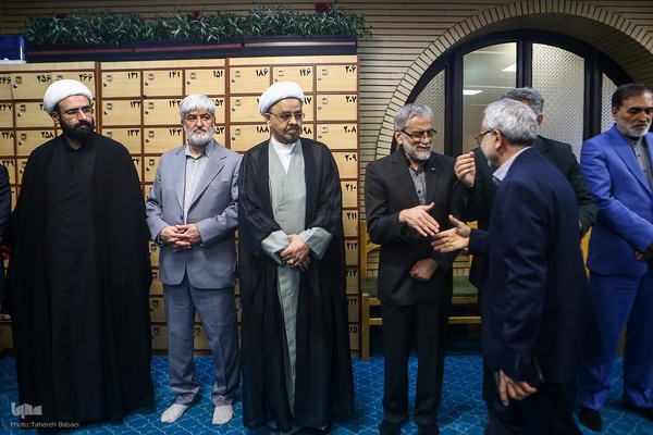 مراسم یادبود شهید دکتر علی لاریجانی در مسجد بلال رسانه ملی