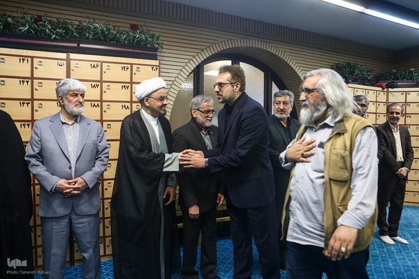 مراسم یادبود شهید دکتر علی لاریجانی در مسجد بلال رسانه ملی