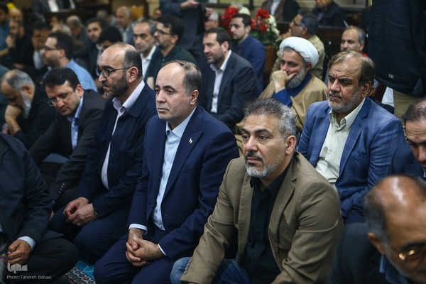 مراسم یادبود شهید دکتر علی لاریجانی در مسجد بلال رسانه ملی