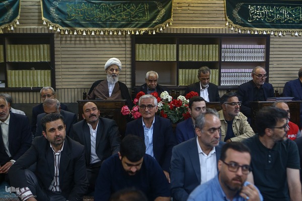مراسم یادبود شهید دکتر علی لاریجانی در مسجد بلال رسانه ملی