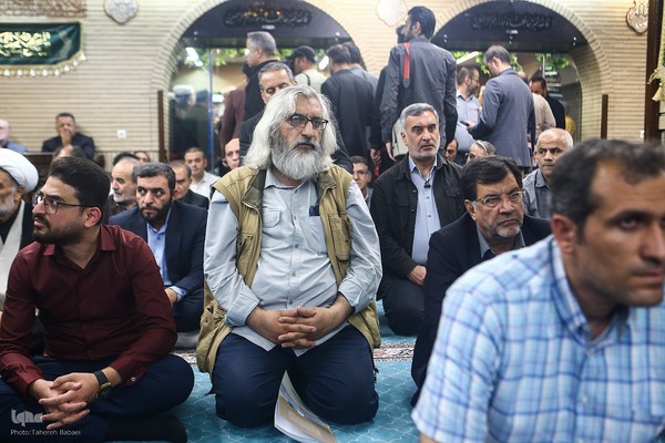 مراسم یادبود شهید دکتر علی لاریجانی در مسجد بلال رسانه ملی
