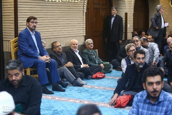 مراسم یادبود شهید دکتر علی لاریجانی در مسجد بلال رسانه ملی
