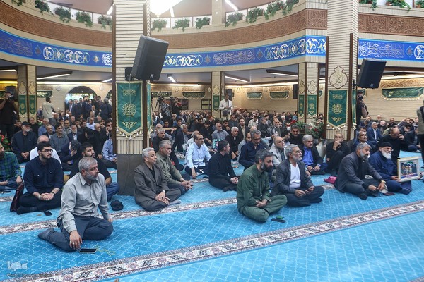 مراسم یادبود شهید دکتر علی لاریجانی در مسجد بلال رسانه ملی