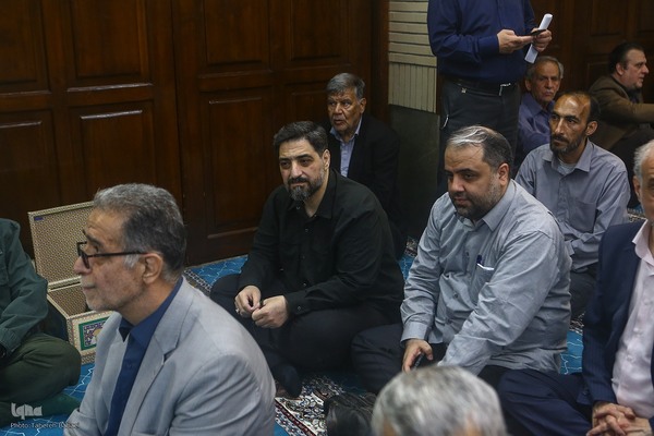 مراسم یادبود شهید دکتر علی لاریجانی در مسجد بلال رسانه ملی