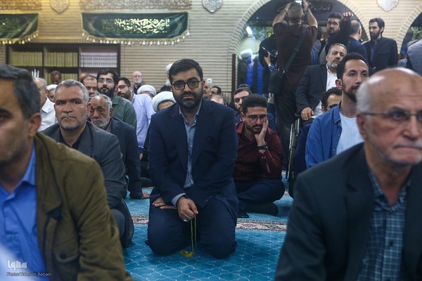 مراسم یادبود شهید دکتر علی لاریجانی در مسجد بلال رسانه ملی