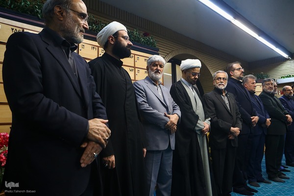 مراسم یادبود شهید دکتر علی لاریجانی در مسجد بلال رسانه ملی