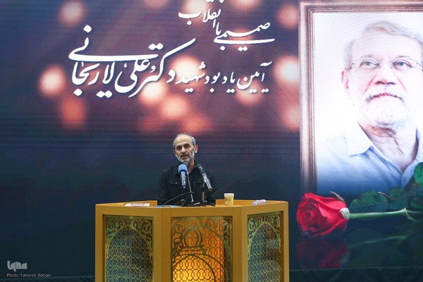 مراسم یادبود شهید دکتر علی لاریجانی در مسجد بلال رسانه ملی
