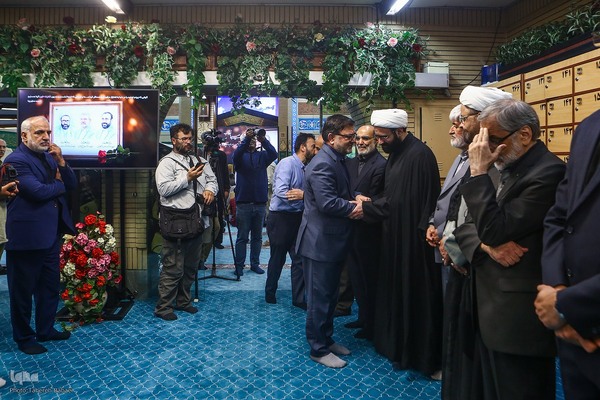 مراسم یادبود شهید دکتر علی لاریجانی در مسجد بلال رسانه ملی
