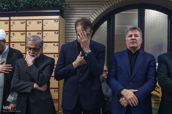 مراسم یادبود شهید دکتر علی لاریجانی در مسجد بلال رسانه ملی