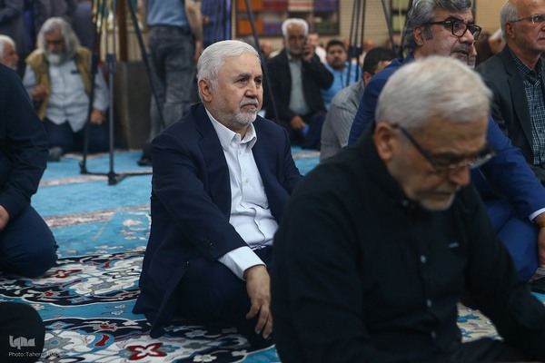 مراسم یادبود شهید دکتر علی لاریجانی در مسجد بلال رسانه ملی