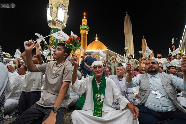 زائران و دلدادگان علوی،در شب عید بزرگ ولایت