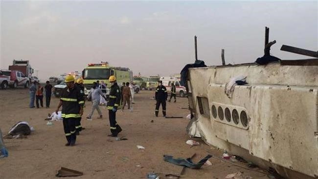 13 pèlerins tu&eacute;s dans un accident de route en Arabie