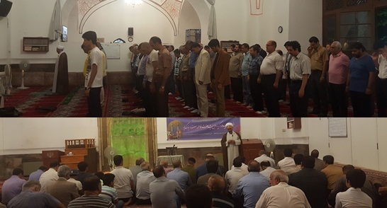 Exposition à la mosqu&eacute;e bleue d’Erivan