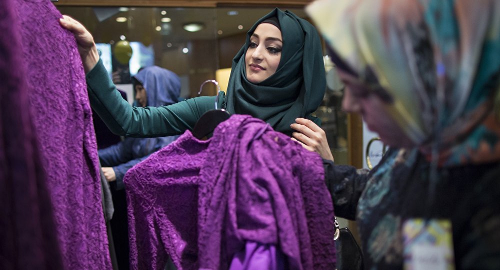 Vente de vêtements islamiques à Londres