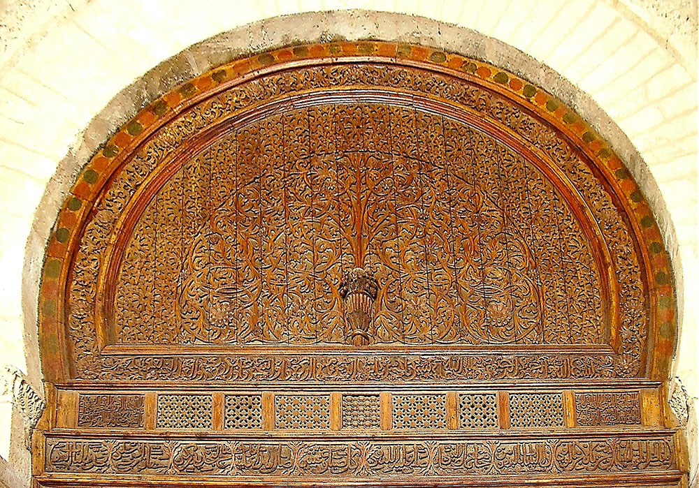 La porte sublime de la mosqu&eacute;e de Kairouan