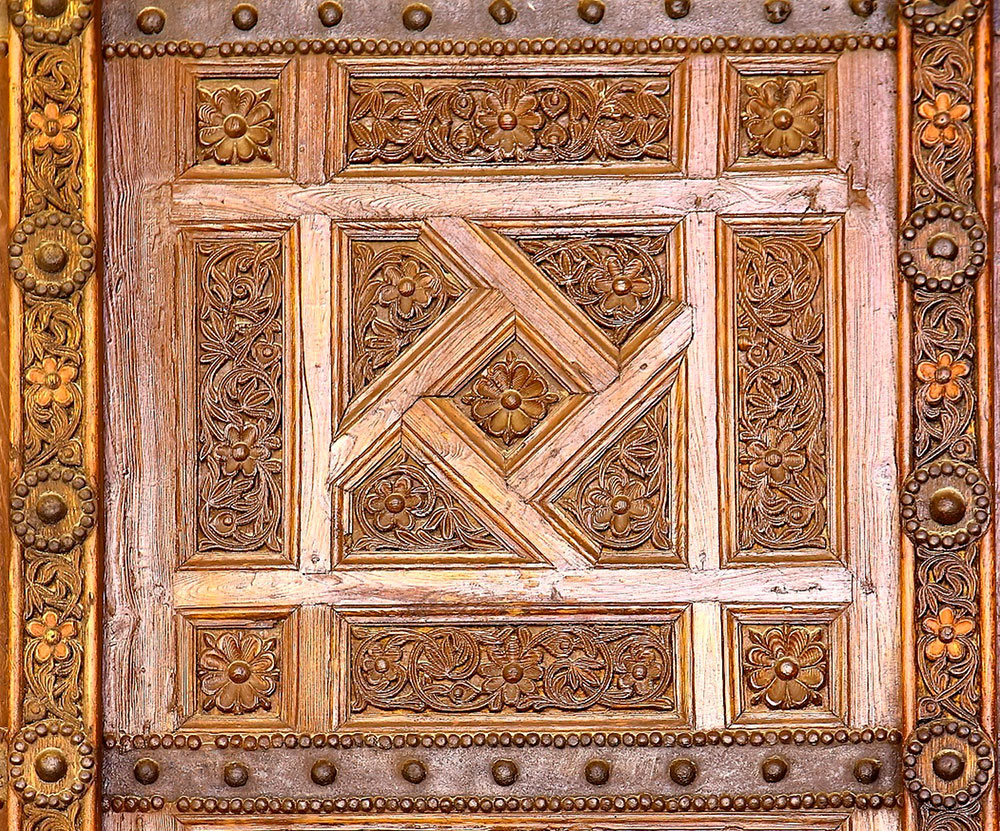 La porte sublime de la mosqu&eacute;e de Kairouan