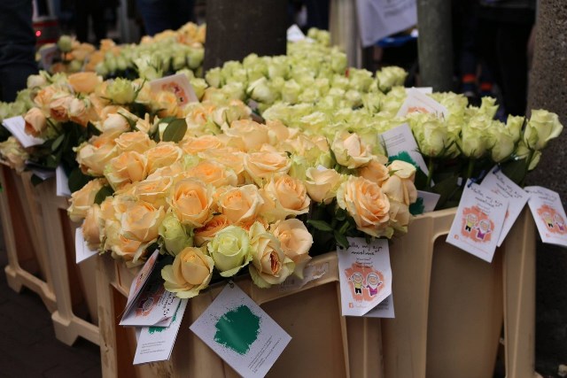 Les musulmans ont offert des roses blanches aux habitants d’Amsterdam
