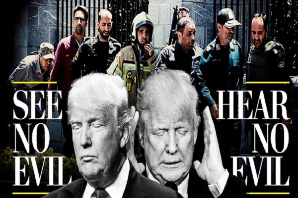 R&eacute;action hypocrite de Trump aux attentats terroristes qui ont touch&eacute; T&eacute;h&eacute;ran