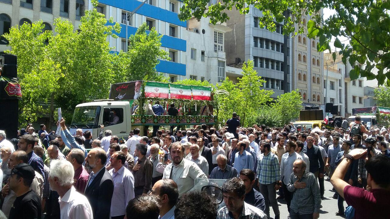 Fun&eacute;railles des martyrs des op&eacute;rations terroristes à T&eacute;h&eacute;ran