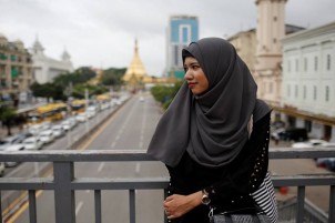 Une fille voilée transmet une image différente des musulmanes du Myanmar