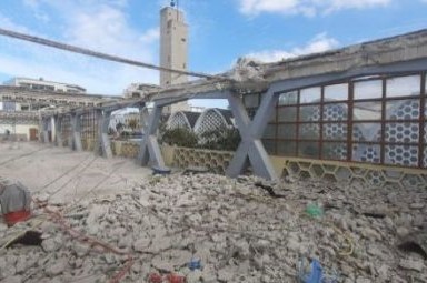 Destruction de la partie de prière des femmes de la mosquée Assuna à Casablanca, le 17 novembre 2021