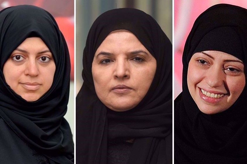 Militantes des droits des femmes saoudiennes (de gauche à droite) : Nassima al-Sadah, Aziza al-Yousef et Samar Badawi Militantes des droits des femmes saoudiennes (de gauche à droite) : Nassima al-Sadah, Aziza al-Yousef et Samar Badawi