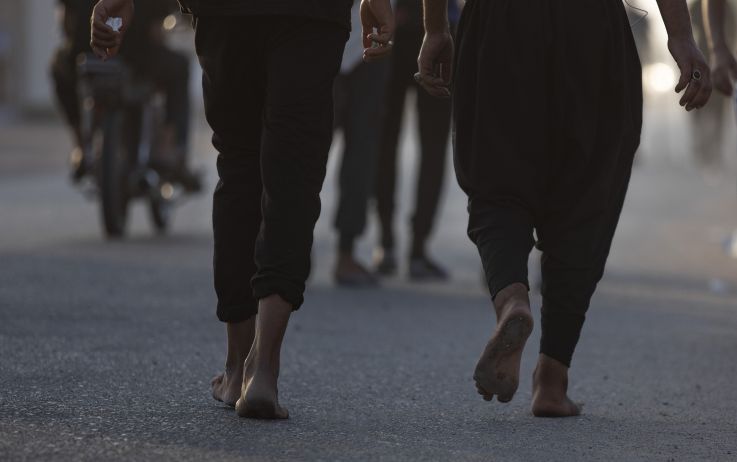 D&eacute;but de la marche d'Arba&iuml;n en Irak