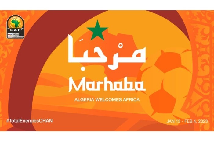 La façade de la mosquée de Sidi Boumediène sur l’affiche du Championnat d'Afrique des Nations