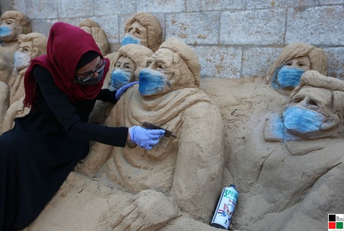 Des sculptures représentant la souffrance des Palestiniens !