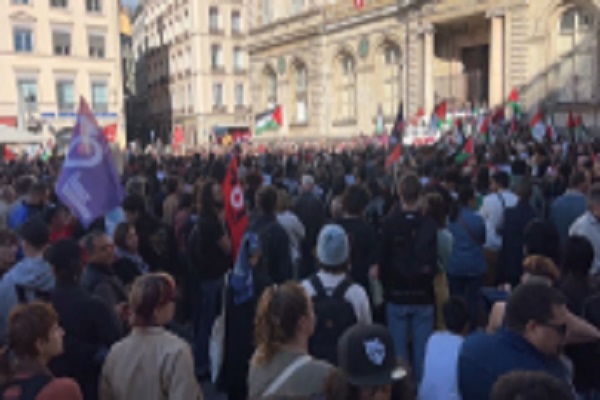 France : Les manifestants pro-Palestine à Lyon condamnent les crimes israéliens