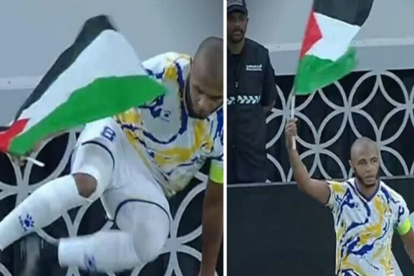 Un footballeur algérien soutient la cause palestinienne