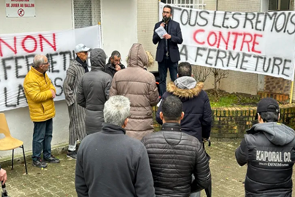France : rassemblement contre la fermeture d'une mosquée à Reims