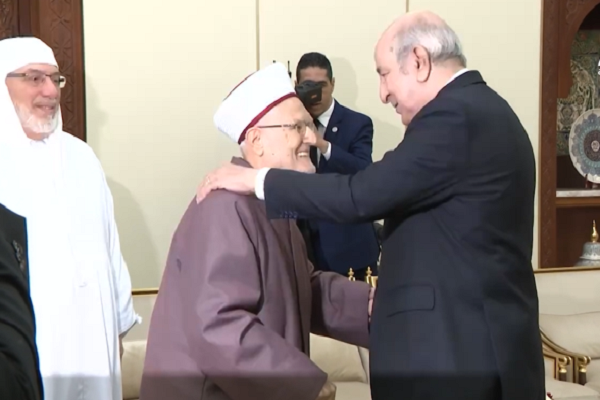 Ekrima Sabri reçu par le président algérien