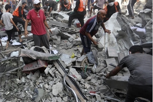 Falasdinawa 7000 har yanzu suna karkashin baraguzan gine-gine / 70% na matasan Amurka suna adawa da yakin Gaza
