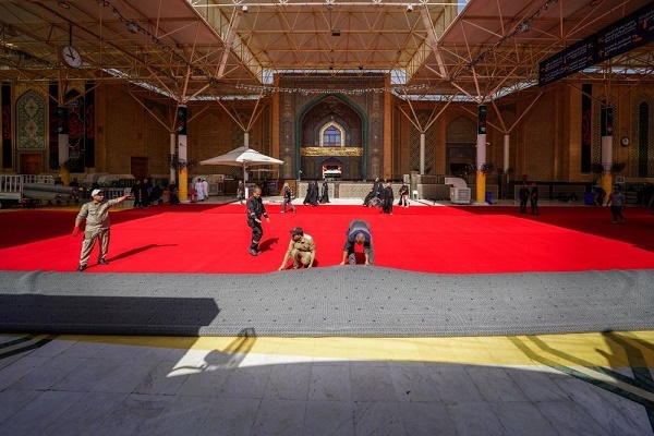 An saka jajayen dardumomi a lullube hubbaren Imam Ali (AS) a lokacin karatowar Ashura