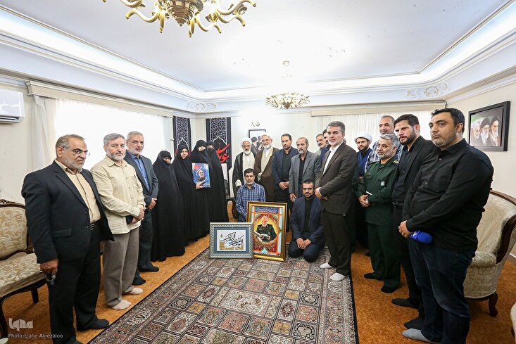 Mambobin Al-Qur'ani na Iran sun gana da Iyalan Janar Salami