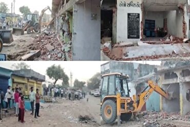 भारत के गुजरात राज्य में मुस्लिम दुकानों का सामूहिक विनाश