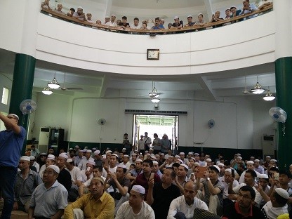 Sambutan atas Tilawah Beigi di Masjid Shanghai
