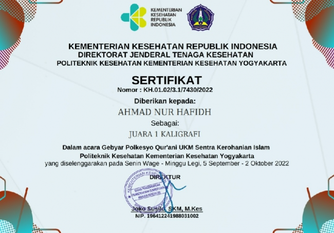 Mahasiswa Humaniora Sabet Juara 1 Lomba Kaligrafi Tingkat Nasional