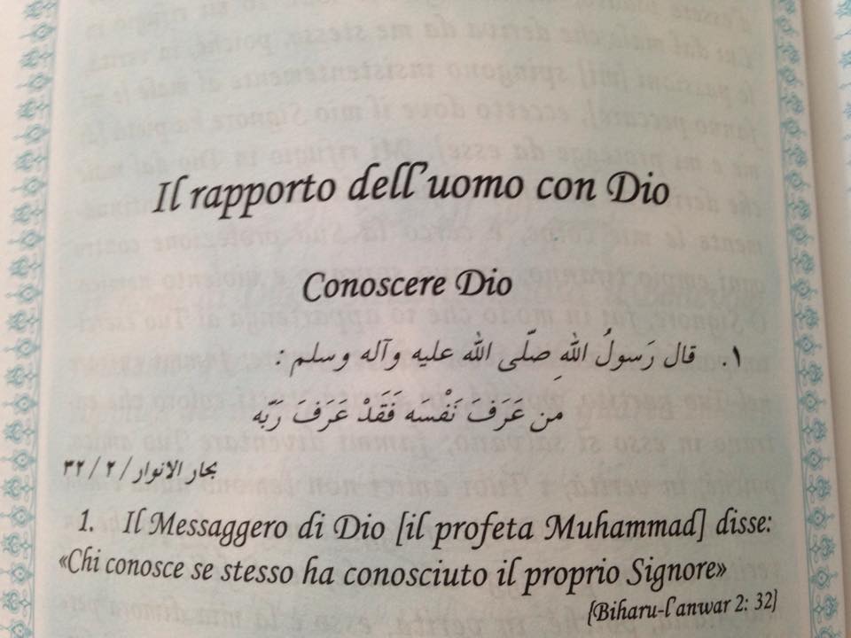 Il rapporto dell’uomo con Dio