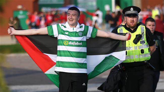 Scozia:tifosi di calcio esprimono solidarieta' alla Palestina