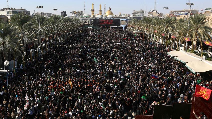 I pellegrini sono giunti nella citta’ Santa per celebrare l’Arbaeen