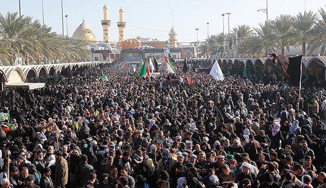 I pellegrini sono giunti nella citta’ Santa per celebrare l’Arbaeen
